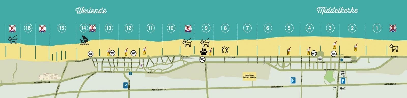 Hondenplan stranden Westende